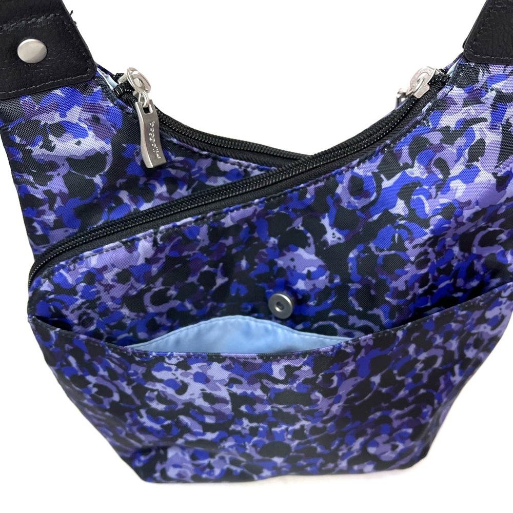 Baggallini Black and Blue Crossbody Bag EUC - Picture 8 of 11